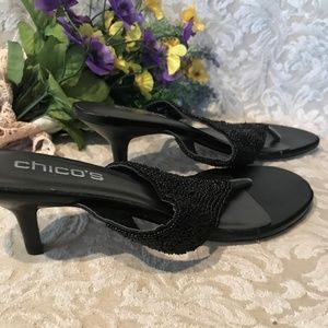 CHICOS BEADED WOMAN'S MULES